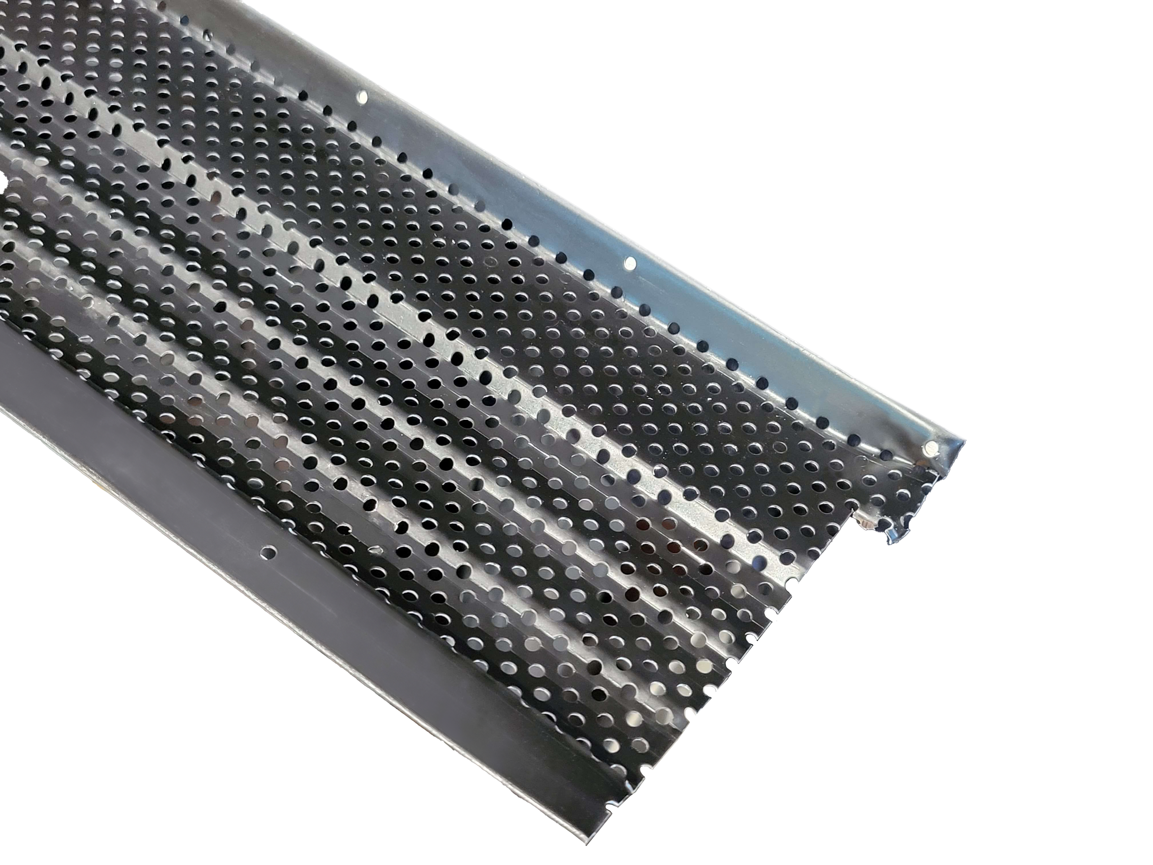 5″ gutter guard in Low-Gloss Black